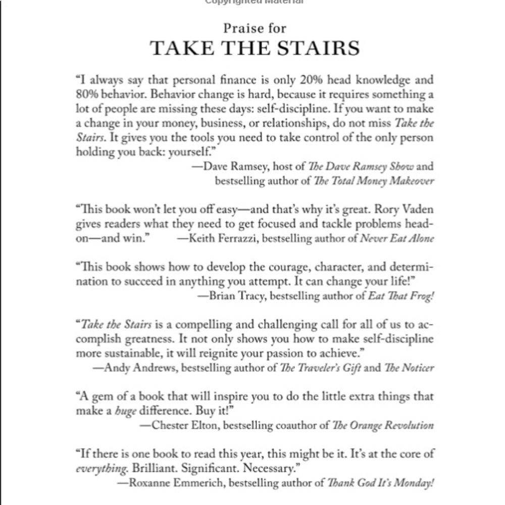 Take The Stairs by Rory Vaden - Picture 3 of 9